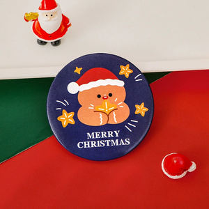 Miroir de Noël de dessin animé, miroir rond miniature mignon, miroir de <span class=keywords><strong>maquillage</strong></span> portable, idées de cadeaux de Noël créatifs - Product Image 6