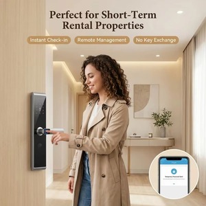 Nouvelle serrure connectée Wi-Fi intelligente biométrique DSYMBOL 2026, prix usine, compatible <span class=keywords><strong>Tuya</strong></span>, idéale pour portes en bois - Product Image 3