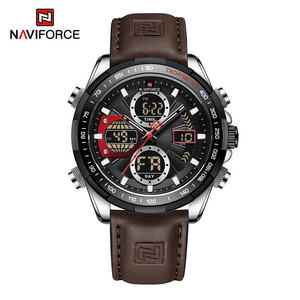 นาฬิกาข้อมือ <span class=keywords><strong>NAVIFORCE</strong></span> สำหรับผู้ชาย สไตล์สปอร์ตหรูหรา สายหนังแท้ ระบบควอตซ์ กันน้ำ ตัวเรือนโลหะผสม ดีไซน์ทันสมัย - Product Image 3
