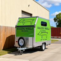 Remorque de lavage de chiens mobile hautement cotée avec des caractéristiques de sécurité, un design ergonomique et des besoins d'entretien réduits