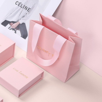 Krim langsung pabrik hadiah belanja mewah perhiasan hadiah pernikahan tas kemasan kertas hadiah untuk belanja perhiasan