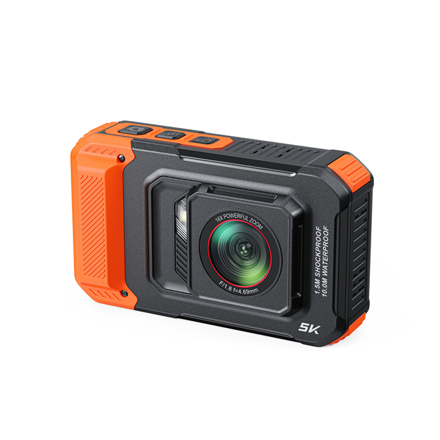 5K 30fps Action Camera 1080p 96MP HDR 10m Waterproof IP6X 8x Digital Zoom Dual Screen Speed Burst Super Fast AF Extreme Action