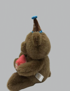 Orsacchiotto Marrone Seduto per <span class=keywords><strong>Compleanno</strong></span>, Giocattolo di Peluche Morbido e Carino, Animali di Peluche per Bambini - Product Image 2