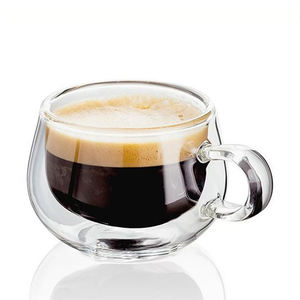 <span class=keywords><strong>Tasse</strong></span> en verre transparent résistant à la chaleur, <span class=keywords><strong>tasse</strong></span> à thé et à café avec poignée, verre à double paroi isolé, tasses à espresso <span class=keywords><strong>Nespresso</strong></span> - Product Image 4