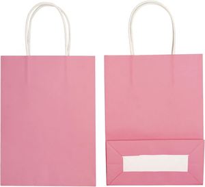 Biodegradable Recyclable Eco-Friendly Custom Logo Kraft Paper <b>Tote</b> <b>Bags</b> Flexographic Printing Hand Length Handle for Promotion - Product Image 2
