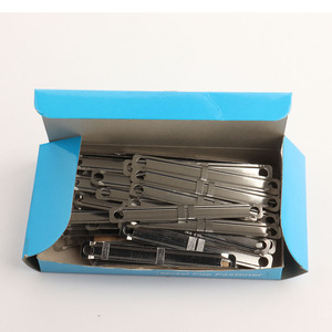 Kim Loại Chất Kết Dính Clip D Hình Dạng Bạc Đục Lỗ Ràng Buộc Vòng Supplies8cm - Product Image 1