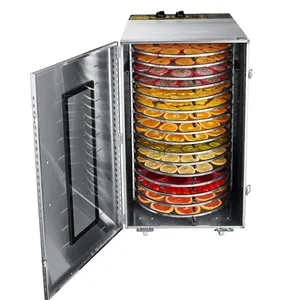 16 Trays Rotary Stainless Steel Vegetables And Fruit Drying Machine Home Food Dehydrator Machine Beef Jerky Dryer