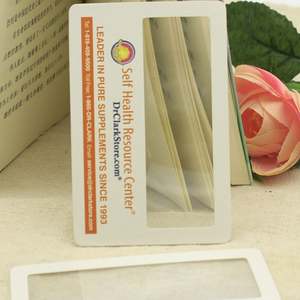 Fresnel lentille de poche loupe règle d'urgence solaire démarreur de feu Compact en plastique <span class=keywords><strong>carte</strong></span> de crédit loupe - Product Image 6