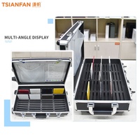 Valise de transport en aluminium pour échantillons de granit, quartz, céramique, pierre et marbre, type vitrine