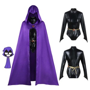 Disfraz de Halloween para Cosplay de Teen Titans Raven con gorro, con gorro, 2017 - Product Image 1