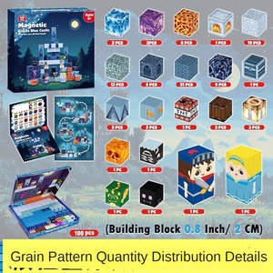 Cho Amazon Của Tôi <span class=keywords><strong>Mini</strong></span> Thế Giới Từ Cube Trẻ Em Của DIY Khối Nhựa Đồ Chơi Cho Xây Dựng Lâu Đài Câu Đố Và Chơi Sáng Tạo - Product Image 2