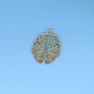 Cerebro de acero inoxidable Qiandi, accesorios populares de bricolaje para biología, psicología en Europa y América - Product Image 5