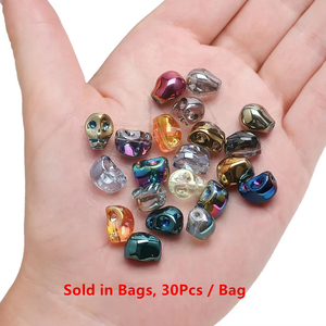 Commercio all'ingrosso <span class=keywords><strong>di</strong></span> cristallo agata teschio <span class=keywords><strong>perline</strong></span> per bracciali gemme alieno testa a forma <span class=keywords><strong>di</strong></span> <span class=keywords><strong>Murano</strong></span> perle <span class=keywords><strong>di</strong></span> <span class=keywords><strong>vetro</strong></span> per la creazione <span class=keywords><strong>di</strong></span> gioielli - Product Image 2