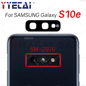 Lente de cámara trasera para SAMSUNG Galaxy <span class=keywords><strong>S10e</strong></span> SM-G970, cubierta de cristal de repuesto para cámara trasera con adhesivo - Product Image 1