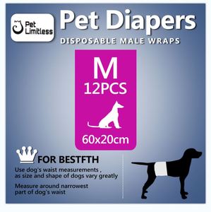 Pañales Desechables para Perros al por Mayor, 12 Piezas de Diferentes Tamaños S M L XL XXL, Pañales Suaves para Mascotas - Product Image 3
