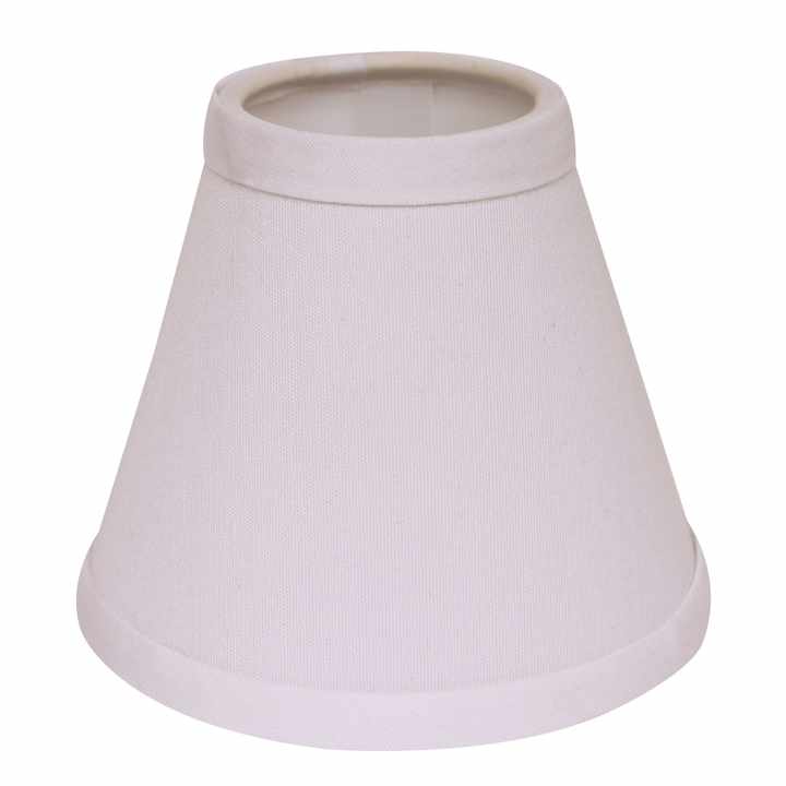 HMS 4\" White Minimalist Chandelier Lampshades Set of 6 for Home Decoration in Coastal Victorian Rustic Japanese Styles