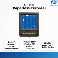 Enregistreur sans papier PANGU série KT acceptant plusieurs signaux universels, y compris 4-20 mA, PT100 et thermocouple.