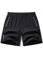 Shorts imprimés respirants et anti-humidité pour hommes grandes tailles, taille élastique de 5 pouces, pour la gym et le quotidien