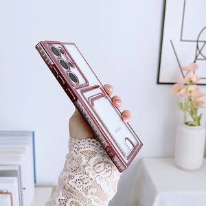 Funda de Teléfono Galvanizada Transparente Antigolpes con Ranura para Tarjetas y Portafotos para <span class=keywords><strong>Samsung</strong></span> S25 S23 S24 S22 <span class=keywords><strong>S21</strong></span> A55 A35 A25 A51 A15 A14 - Product Image 6