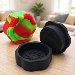 New Non-stick Food Grade Silicone Herb Grinder Resin <b>Smoke</b> Grinder, Support OEM/ODM Custom Logo Brand - Product Image 2