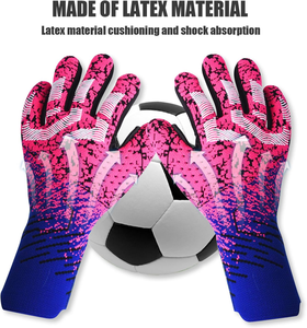 Jeugdkeepershandschoenen Voetbalkeepershandschoenen met antislip latex handpalmgrepen voor verbeterde prestaties voor wedstrijden voor volwassenen en kinderen - Product Image 4