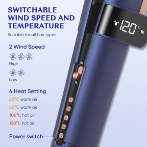 New đa Styler Bụi phong cách Hot Air Styler tốc độ cao bndc1600w ướt để khô không khí thẳng tóc ép tóc với không khí - Product Image 2