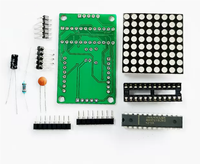 Stok MAX7219 modul tampilan LED kabel dupont MCU MAX7219 modul kontrol Tampilan kisi LED
