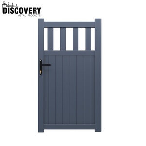 Puertas de Patio Traseras de Metal con Recubrimiento en Polvo para Exteriores, Diseño Personalizado OEM Premium, Puerta Peatonal de Aluminio - Product Image 4