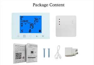 Termostato inalámbrico <span class=keywords><strong>con</strong></span> controlador de temperatura inteligente para caldera de Gas, sistema de calefacción de película <span class=keywords><strong>compatible</strong></span> <span class=keywords><strong>con</strong></span> <span class=keywords><strong>Alexa</strong></span> y Google Home, 1 unidad - Product Image 5