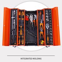 Jeu de clés à cliquet professionnel de 85 pièces, douilles CR-V à 72 dents, à dégagement rapide, 1/4, 3/8, 1/2, kit d'outils pour mécaniciens, réparation automobile