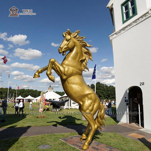 All'ingrosso su misura bronzo metallo oro cavallo scultura statua per la vendita - Product Image 2