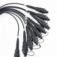 Terminal Akses Splitter Fiber Optik Multiport 1x8 Tahan Air IP68 FTTH FTTA dengan Konektor SC APC yang Diperkeras