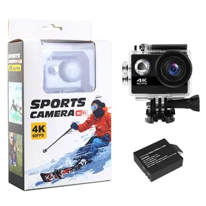 Ausek – caméra d'action sportive 4k 30fps à écran tactile privé avec télécommande 2.4G + 16 accessoires gratuits + batterie 1050mAh