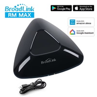 Broadlink RM MAX IR RF WiFi Control Remoto Universal, Hub de Automatización del Hogar Inteligente para TV, Aire Acondicionado, Ventiladores, Persianas, Compatible con Alexa y Google Home