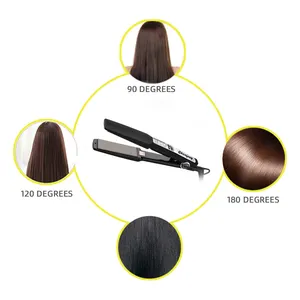 factory personalized hair straightening machine hair flat iron purple hair straightener wholesale