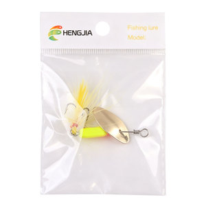 Señuelo de pesca giratorio metálico de 55 mm y 3.7 g, con pluma y anzuelo, ideal para pesca en lagos y arroyos, para lubina, lucio, trucha, perca, zander y crappie. ¡Gran oferta! - Product Image 6