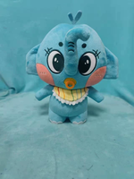 Usine OEM/ODM UYEAH, conception personnalisée, peluche en coton, poupée en peluche, jouet en peluche éléphant bleu bébé personnalisé, cadeau pour enfants