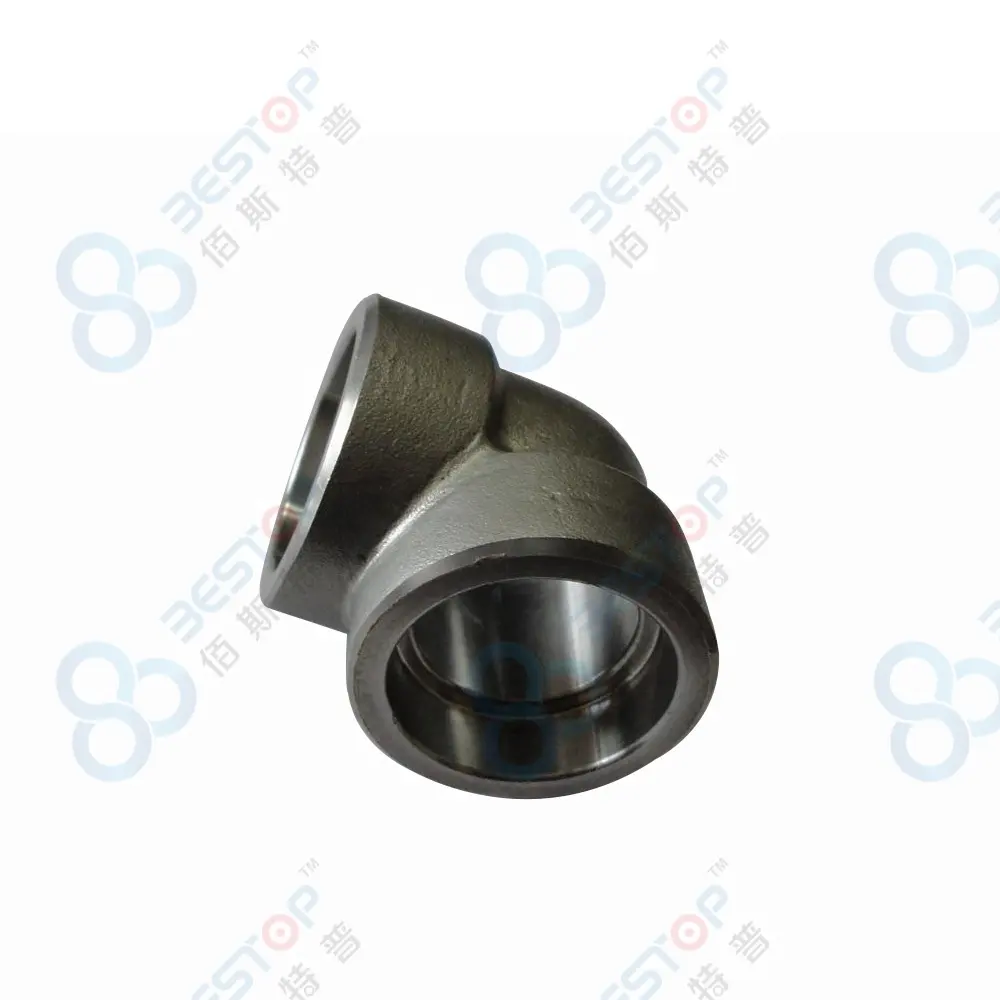 Forged pipe fitting stainless steel 316L 3/4 inch 90 degree elbow