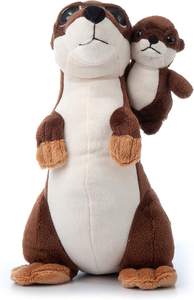 Animal <span class=keywords><strong>de</strong></span> peluche <span class=keywords><strong>de</strong></span> calidad para madre y bebé, juguete <span class=keywords><strong>de</strong></span> peluche <span class=keywords><strong>de</strong></span> <span class=keywords><strong>nutria</strong></span> <span class=keywords><strong>de</strong></span> <span class=keywords><strong>Río</strong></span> suave y realista, animal <span class=keywords><strong>de</strong></span> dibujos animados personalizado - Product Image 2