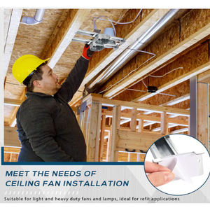 Caja de Conexiones Eléctrica para Ventiladores y Lámparas, Soporte de Montaje en Techo Ajustable, 1 Unidad - Product Image 4