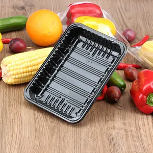 Disposable Plastic PP PET Meat Food Packaging Trays For Potato Cutlet.