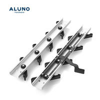 Vente en gros Cadres à persiennes de fenêtre en aluminium de grande taille Cadre intérieur populaire Lames en aluminium à persiennes