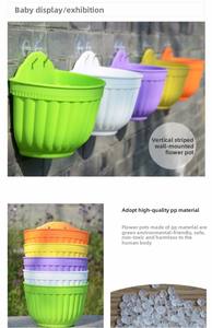 P456 Vaso <span class=keywords><strong>da</strong></span> Fiori Minimalista Semicircolare in Resina <span class=keywords><strong>da</strong></span> Parete per <span class=keywords><strong>Piante</strong></span> Grasse, Colorato, con Gancio per Appendere - Product Image 4