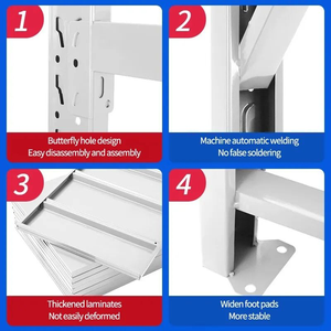 Высококачественный современный складной металлический шкаф для документов из холоднокатаной стали с порошковым покрытием, устойчивый к ржавчине, для мастерских и использования на улице - Product Image 4