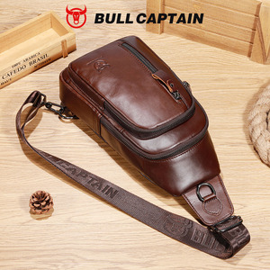 Sac à bandoulière vintage BULLCAPTAIN, nouveau sac à main pour homme, sac à main d'affaires, sac fourre-tout, sac de poitrine noir - Product Image 4