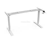 Bureau assis-debout électrique à double moteur Table élévatrice réglable en hauteur Largeur Bureau extensible en bois
