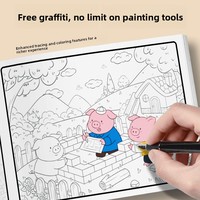 ZHONGXIN Maßgefertigtes Kopierbuch, Kritzel-Notizbuch, Einfaches Linienzeichnungs-Skizzenbuch, Malbuch für Kindergartenkinder, Cartoon-Motiv