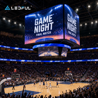 Écran LED haute luminosité P8 pour la publicité en stade avec protection IP65, promotion de marque, installation fixe