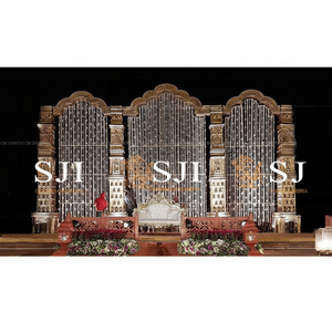 งานแต่งงานกลางแจ้งของอินเดียติดตั้งเวทีของตกแต่งงานแต่งงานที่หรูหราสำหรับพิธีที่น่าจดจำ - Product Image 1