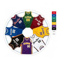 Seragam Basket Custom QuestLink Bahan Polyester Mesh Bernapas Desain Bebas untuk Klub AAU Remaja Grosir Pabrik